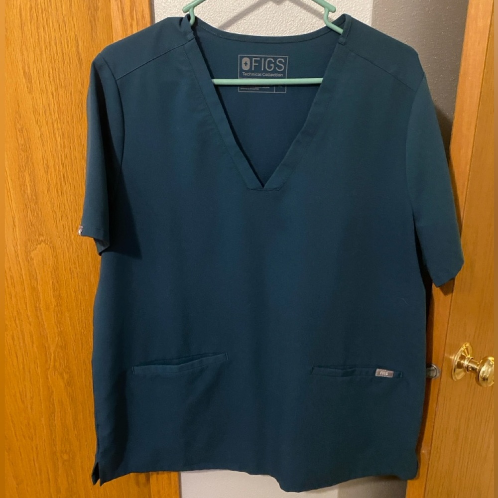 Figs Casma Women’s XL Scrub top Caribbean Blue
